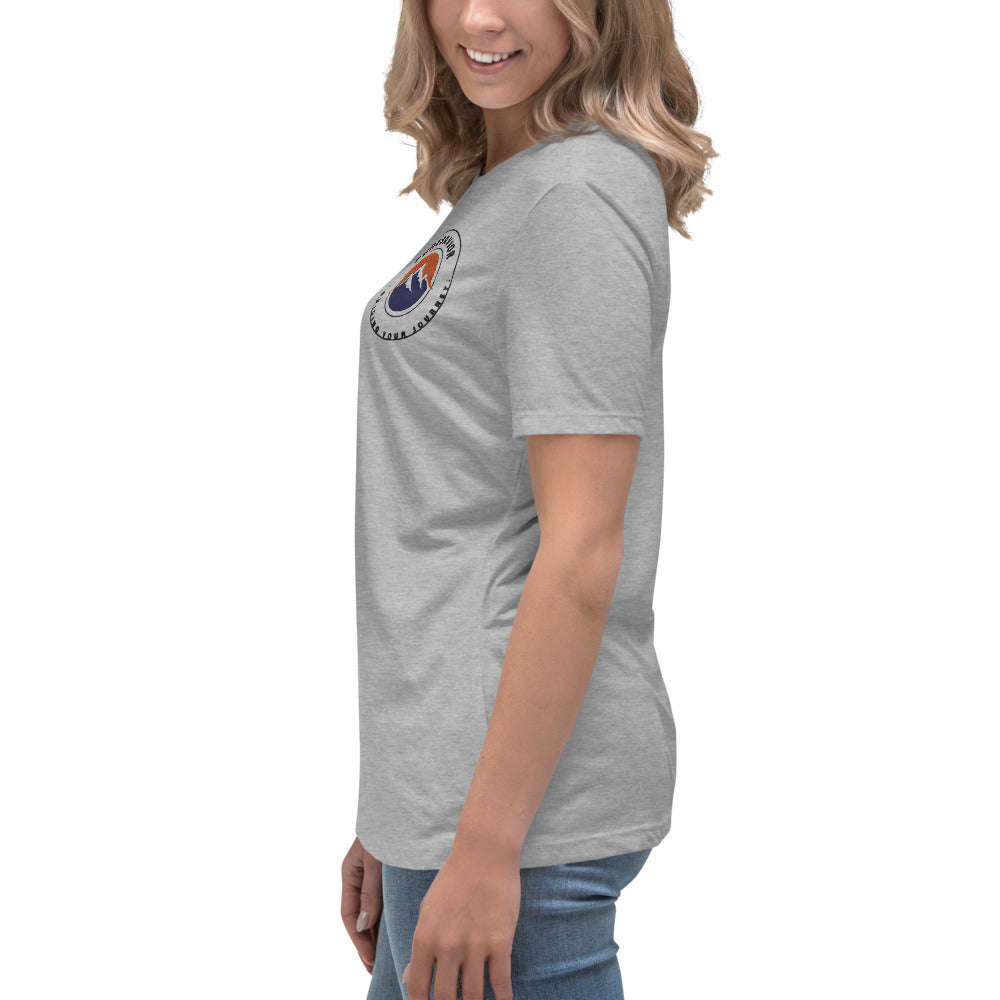 PureSavior Embroidery Women's Relaxed T-Shirt crew neck short sleeve tee