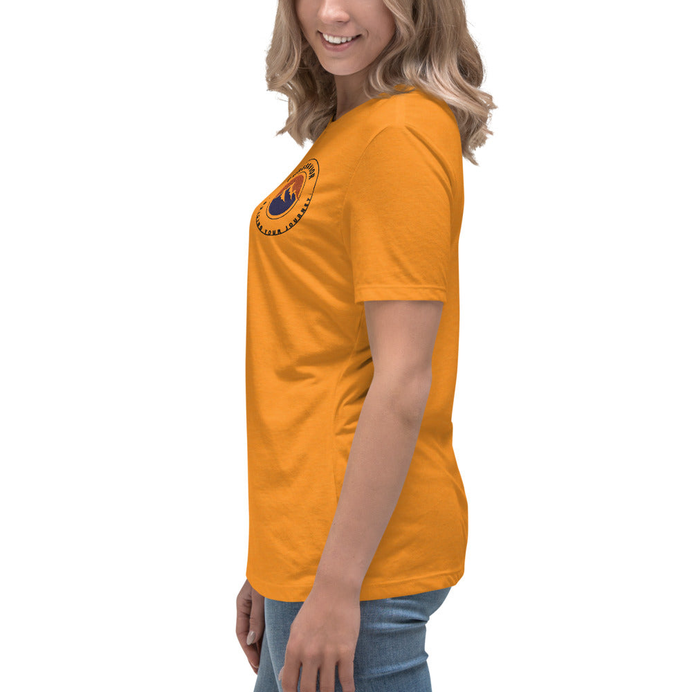 PureSavior Embroidery Women's Relaxed T-Shirt crew neck short sleeve tee